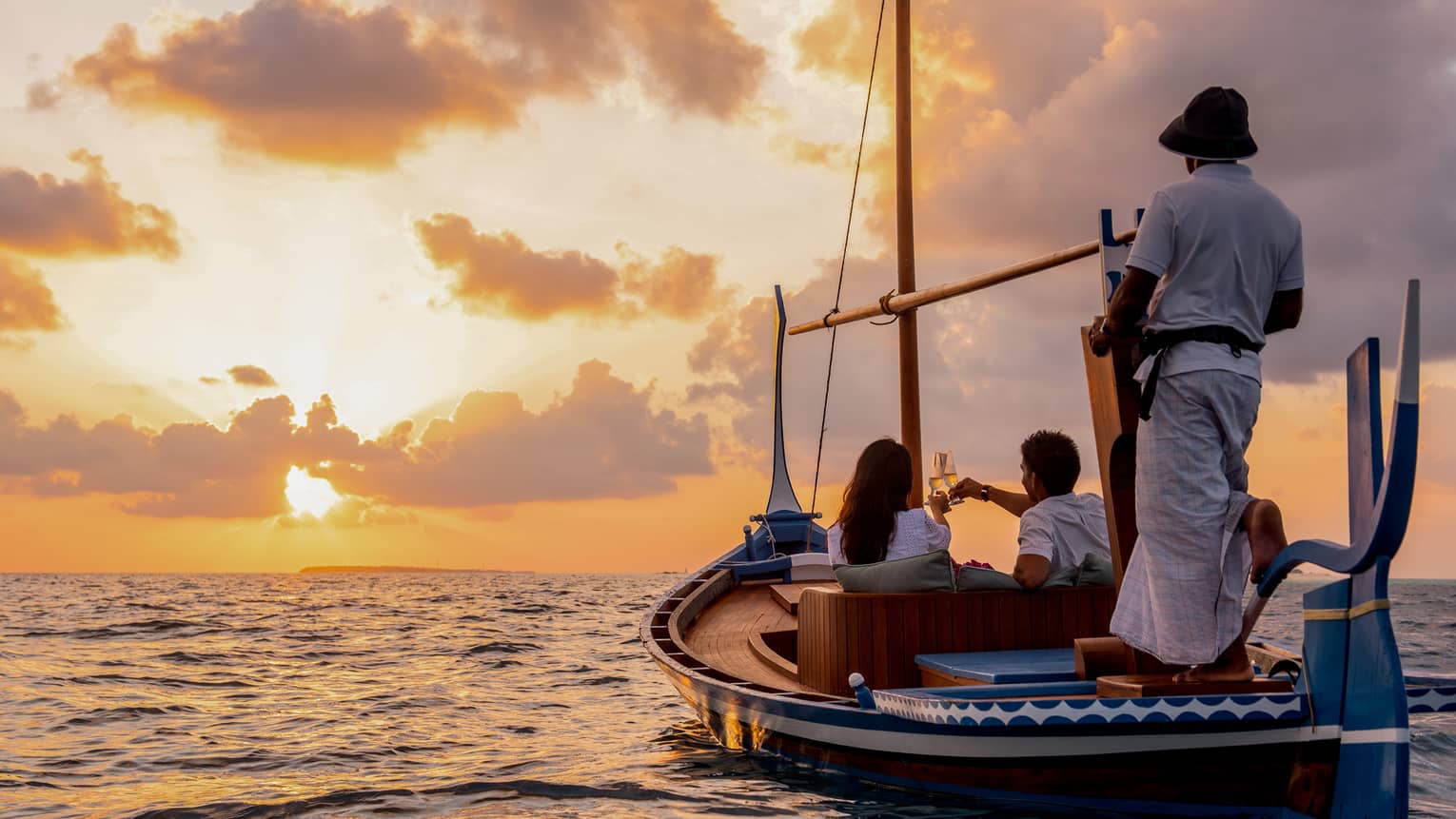 Traditional dhoni boat