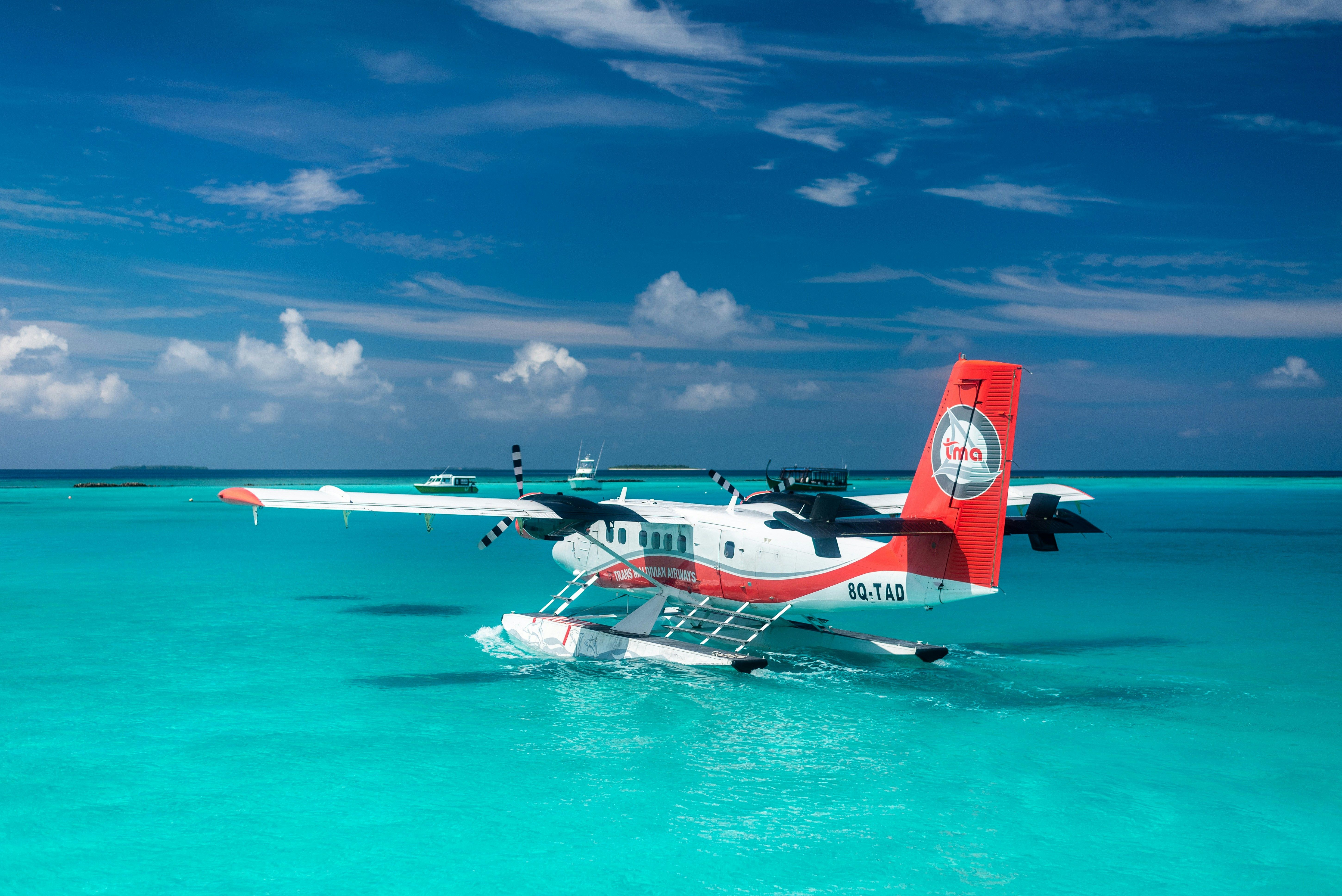 Seaplane on water
