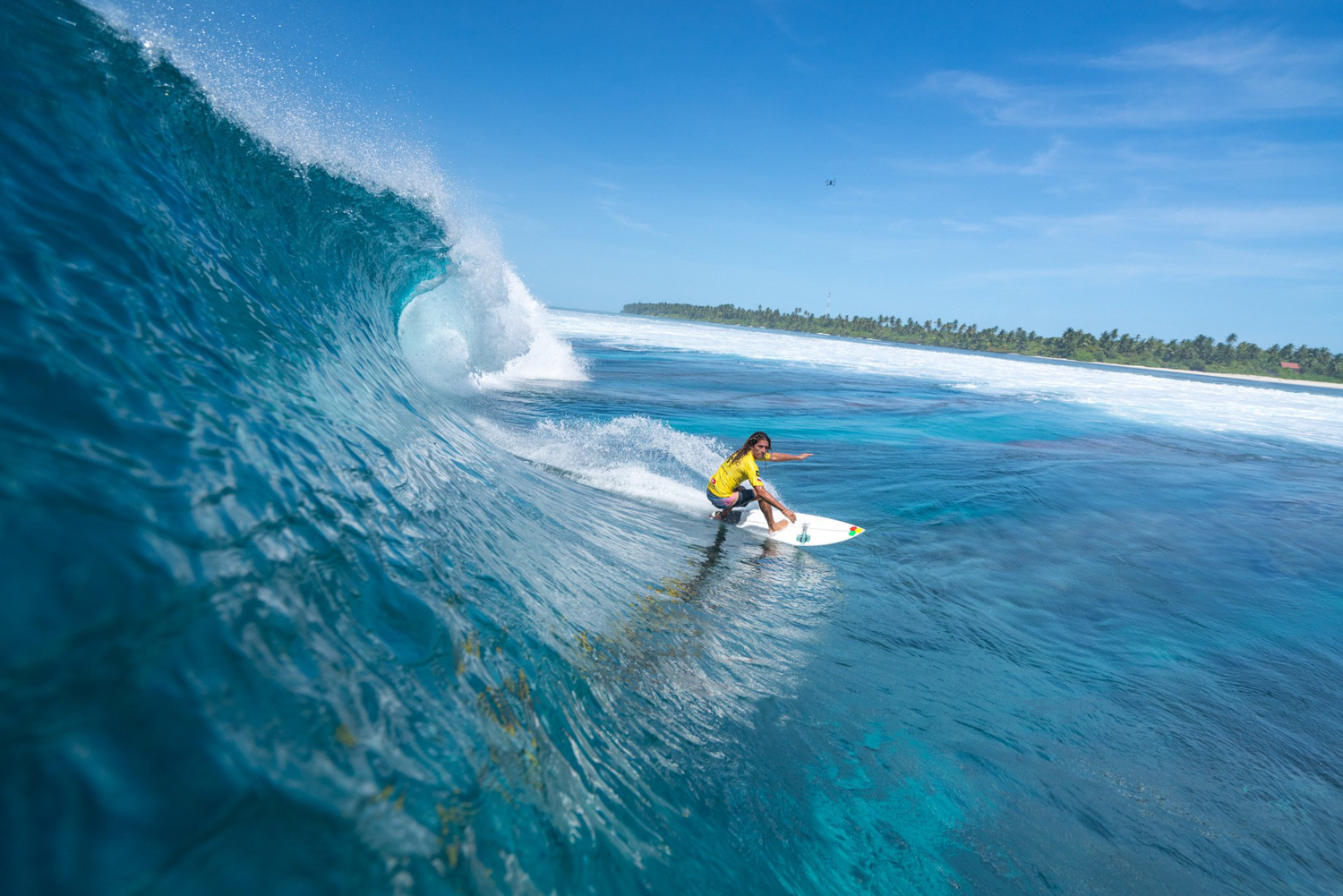 Surfing in Maldives