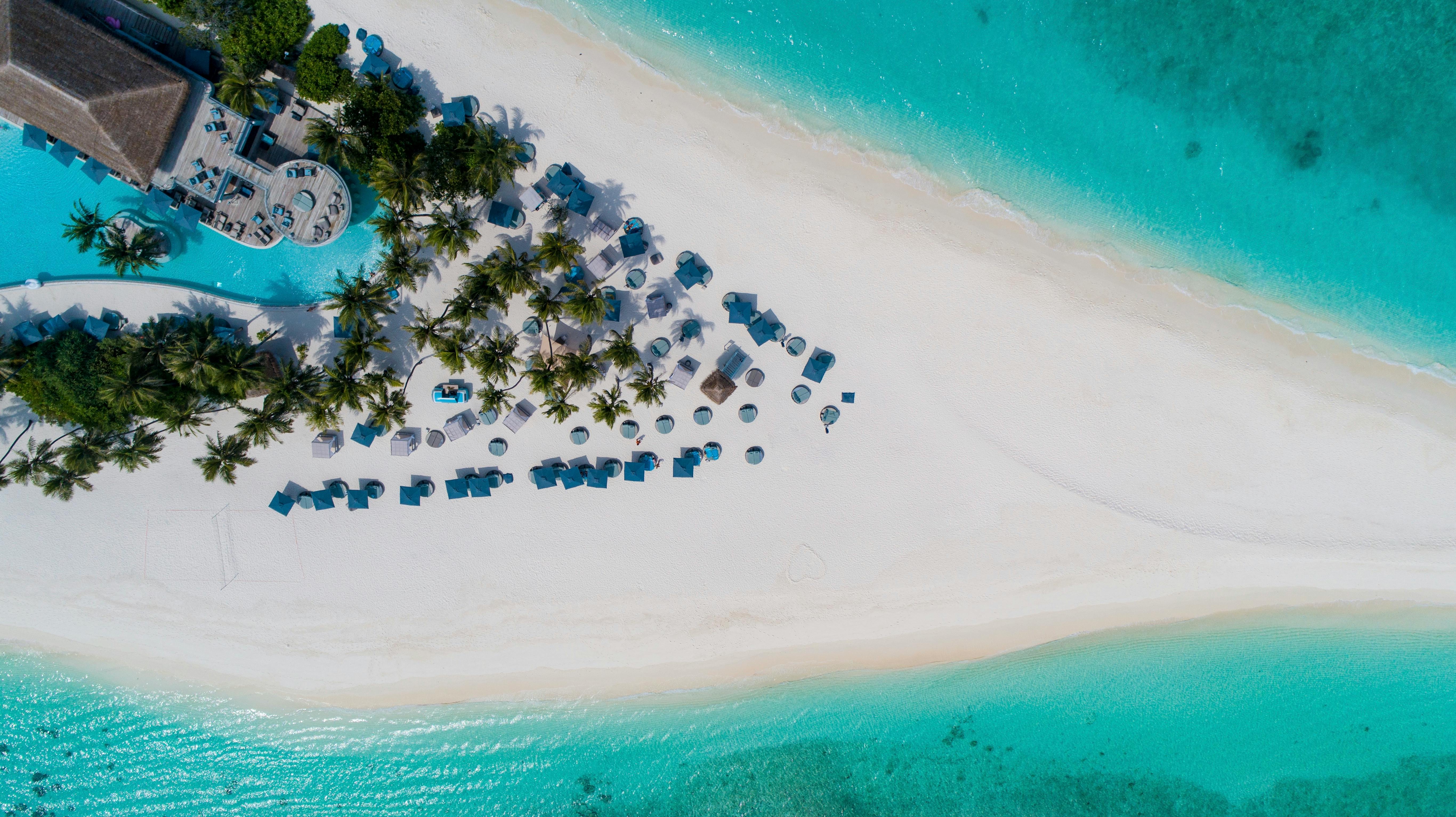 Maldives aerial view